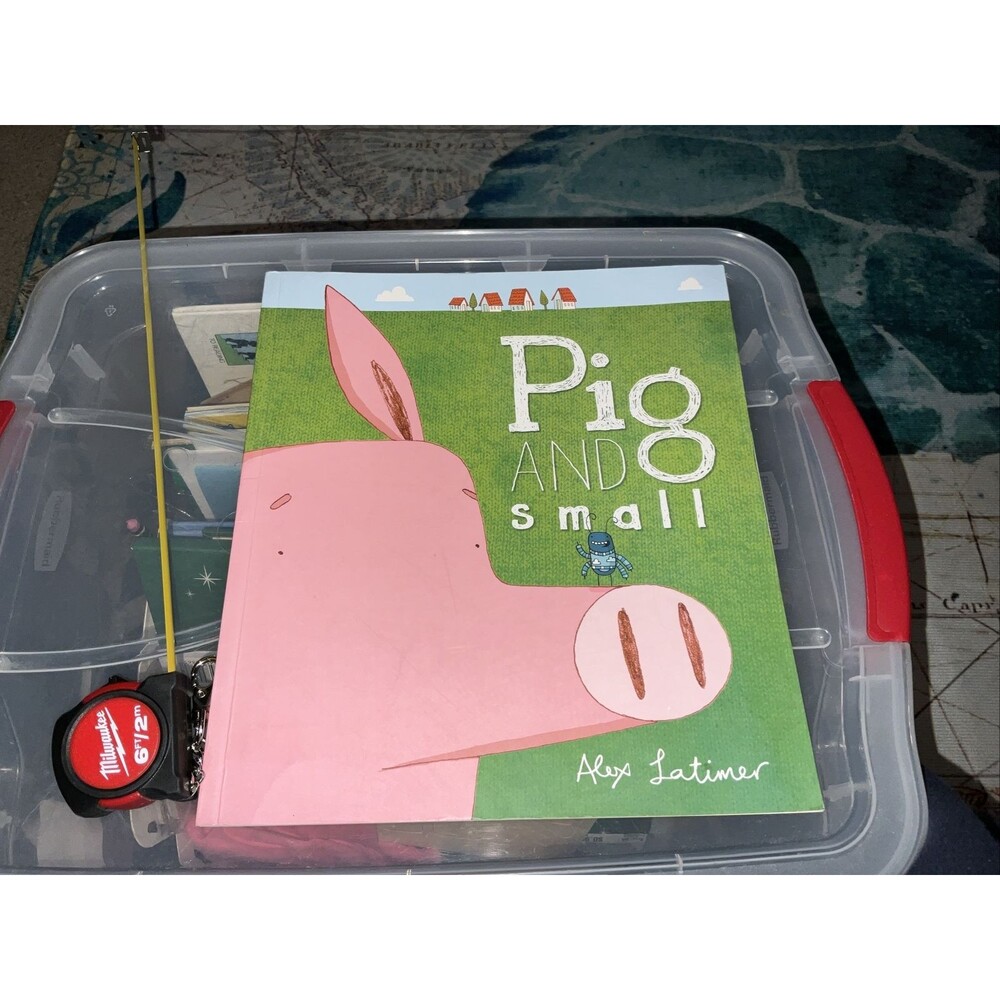 Pig 🐷 and Small by Alex Latimer (English) Paperback Book 📕 New 🆕 2018 1st🥇Ed